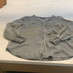 Jane and Delancey Gray Blouse